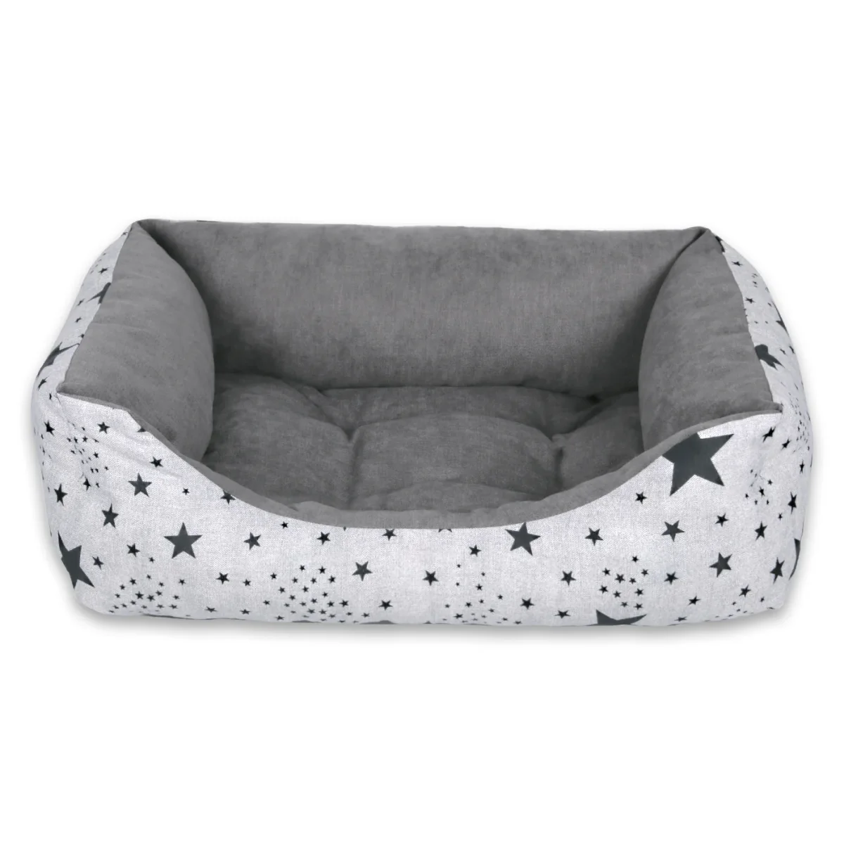Cama para mascotas rellena de fibra - Estrellas - Grande - Imagen 3