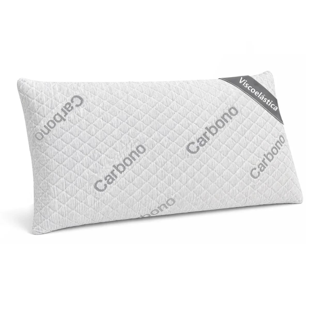 Almohada Viscoelástica de Carbono Perforado, Indeformable y Ergonómica- 75 cm - Imagen 2