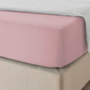 Sábana Bajera Ajustable 100% Poliéster, Elástica, Suave y Transpirable. Rosa