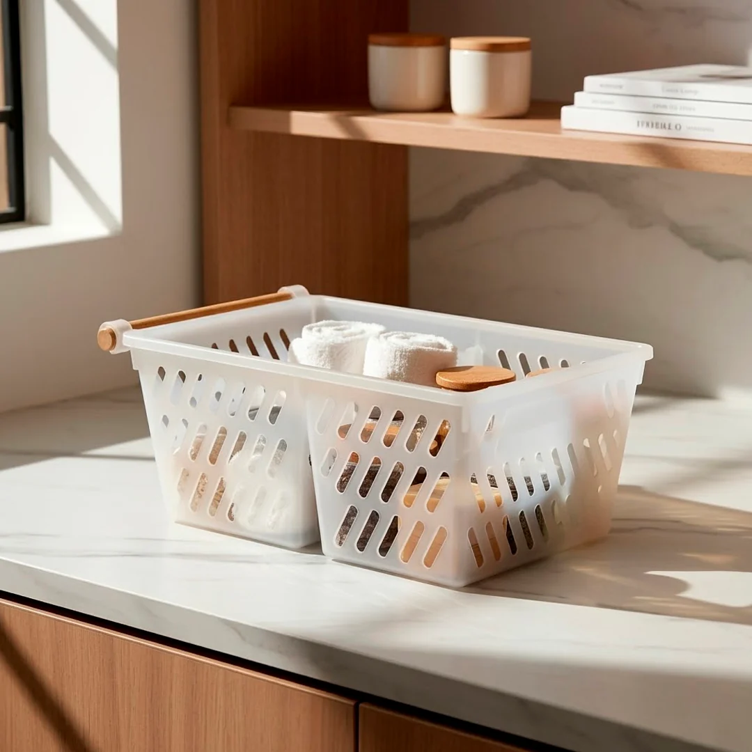 Organizador Multifuncional con asa de madera - Imagen 6