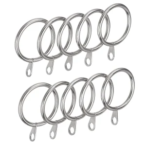 Anillas de Cortina de Metal de 32mm Diámetro Interno- Plata