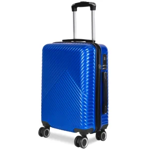 Maleta de Viaje Cabina, Mediana, Grande, rígida 100% de Polipropileno y ABS- Azul