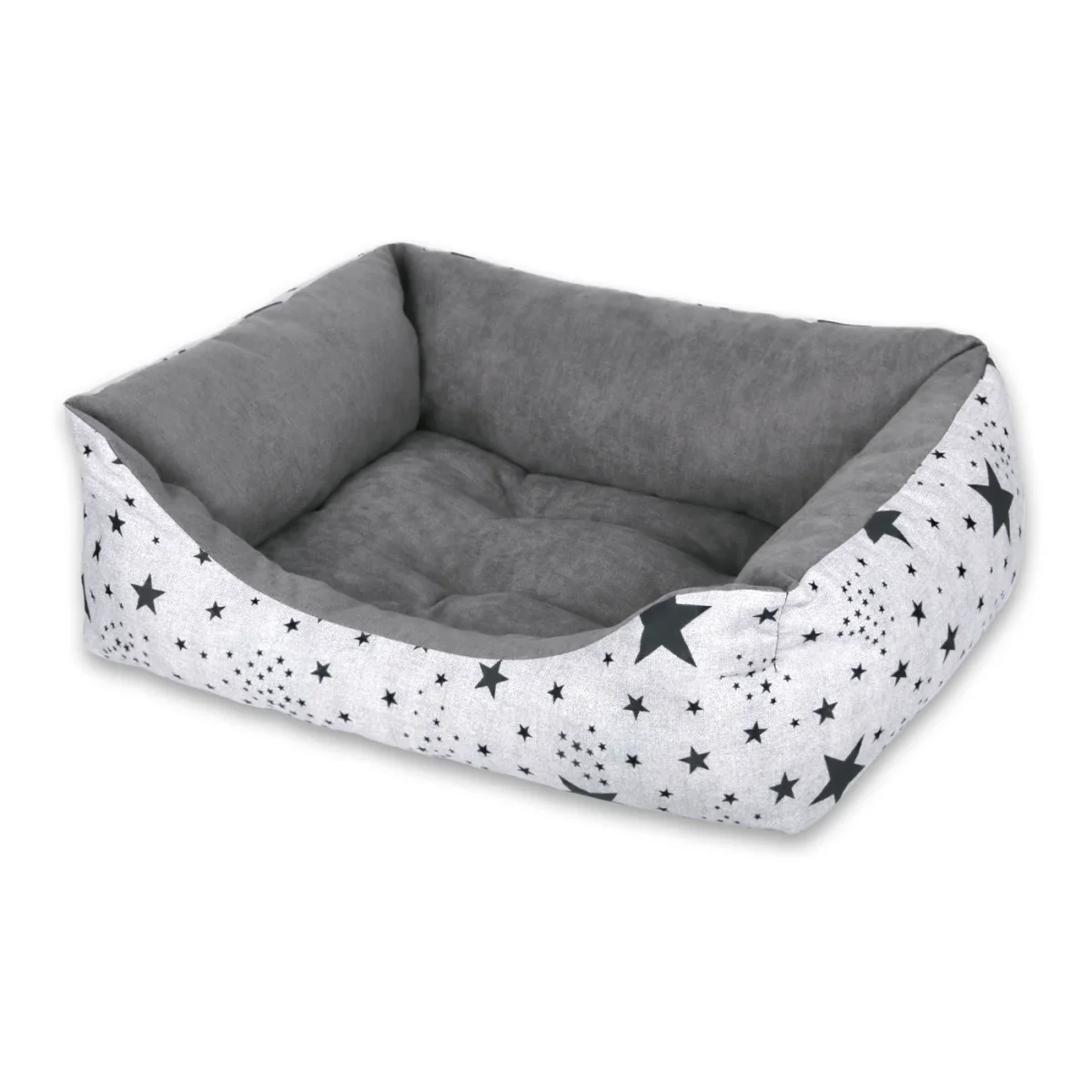 Cama para mascotas rellena de fibra - Estrellas - Grande - Imagen 2