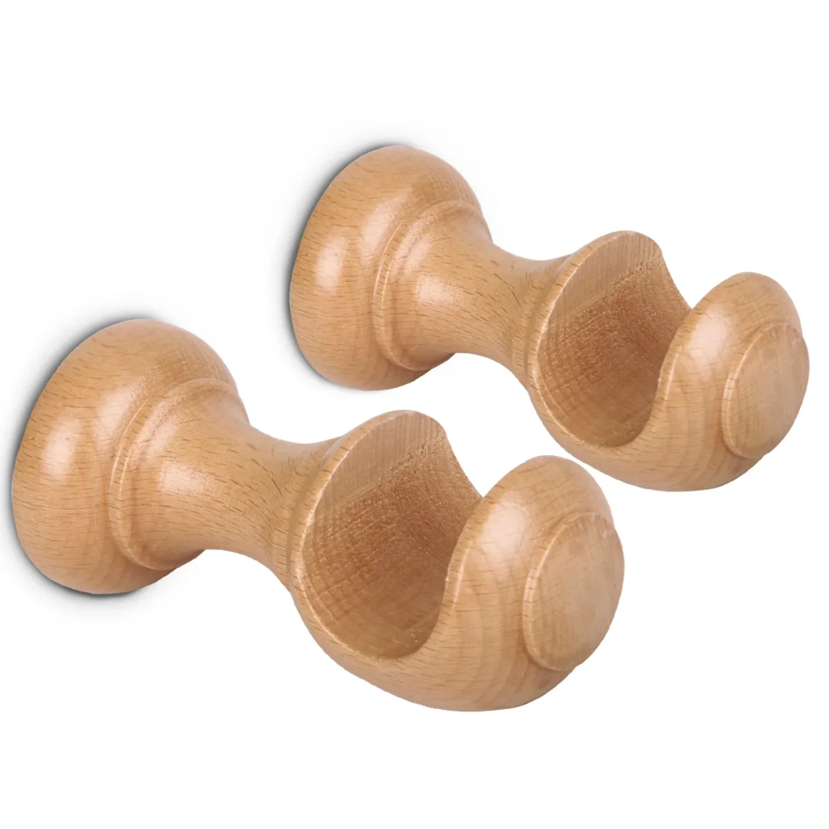 Pack de Dos Soportes para Barra de ø 28 mm- Madera - Imagen 2