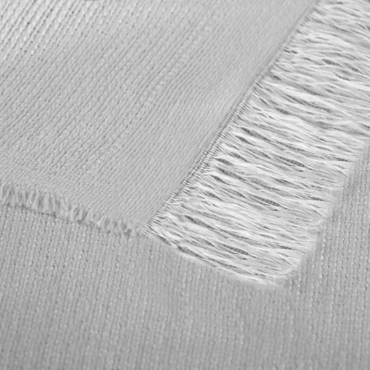 Colcha Plaid Multiusos, Jarapas para Sofá- Liso Gris Claro - Imagen 4