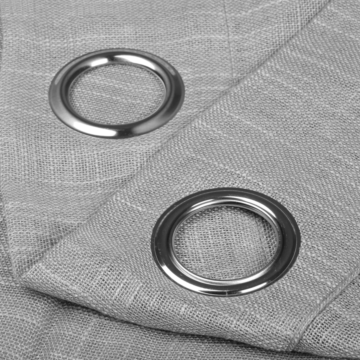 Cortinas de Salón Translúcidas,Lino, Modernas- Gris - Imagen 5
