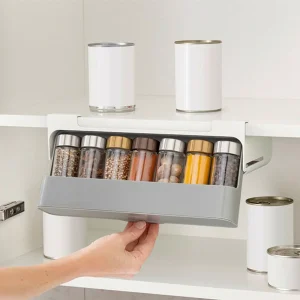 Organizador de condimentos bajo el estante