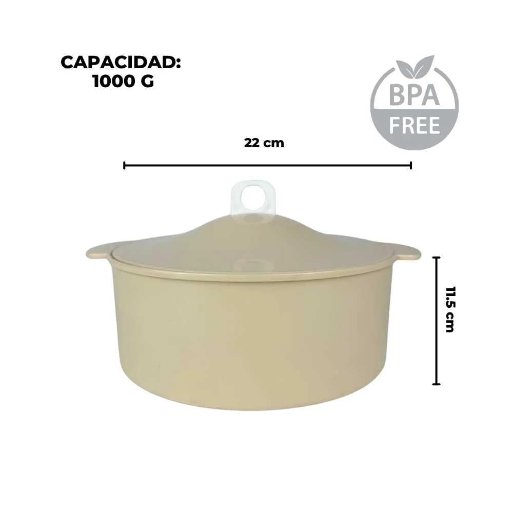 Tortillero de plástico Beige - Imagen 3