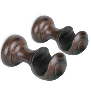 Pack de Dos Soportes para Barra de ø 28 mm- Marrón