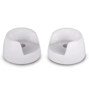 Soporte para Barra de Cortina Entre Paredes de Madera, 2unidades- Blanco