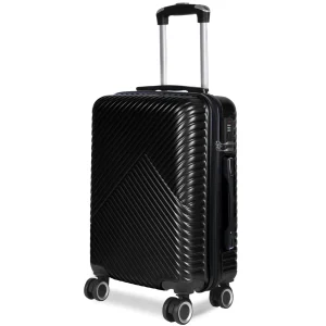Maleta de Viaje Cabina, Mediana, Grande, rígida 100% de Polipropileno y ABS- Negro