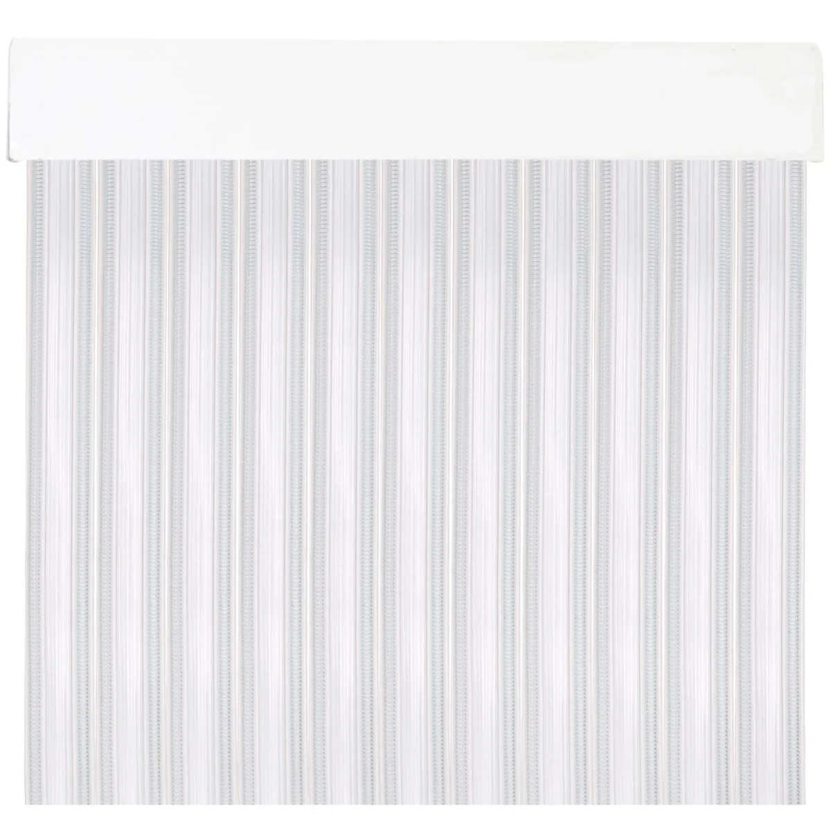 Cortinas para Interior o Exterior Modelo Kalia, PVC- Transparente+Filo Blanco K7