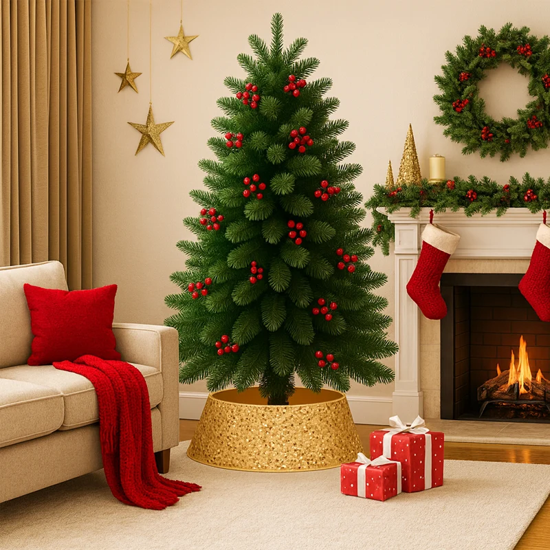 Faldón Navideño de lentejuelas - Imagen 3