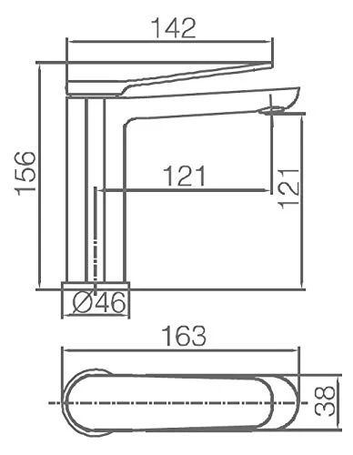 Grifo Lavabo IMEX Dinamarca BDR031-1BL Blanco Mate - Imagen 4