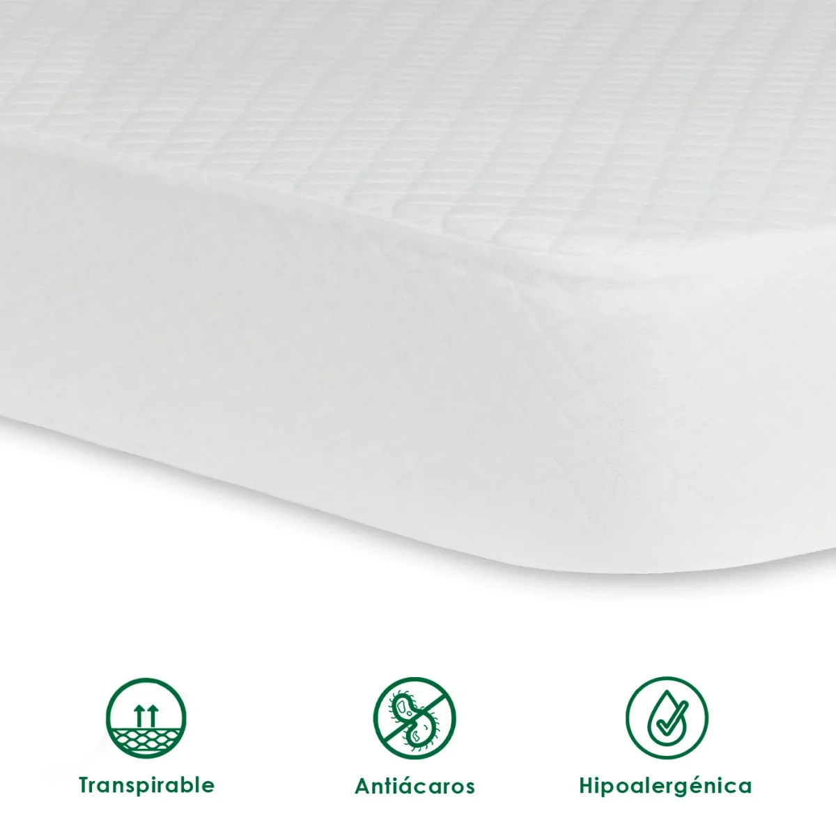 Protector de colchón de Rizo 100% Poliéster-Cama 105 - Imagen 5