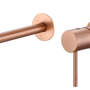 Grifo Lavabo Empotrado IMEX Monza GLM039 Oro Rosa Cepillado