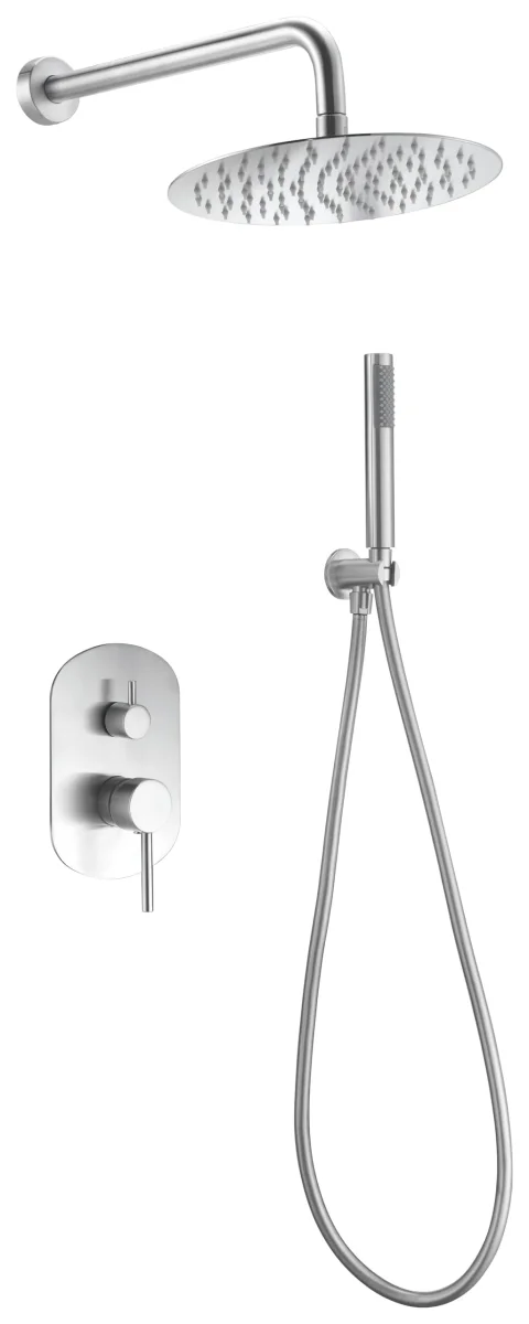 Conjunto Ducha Empotrado IMEX Moscú GPK034 Acero Inoxidable - Imagen 4
