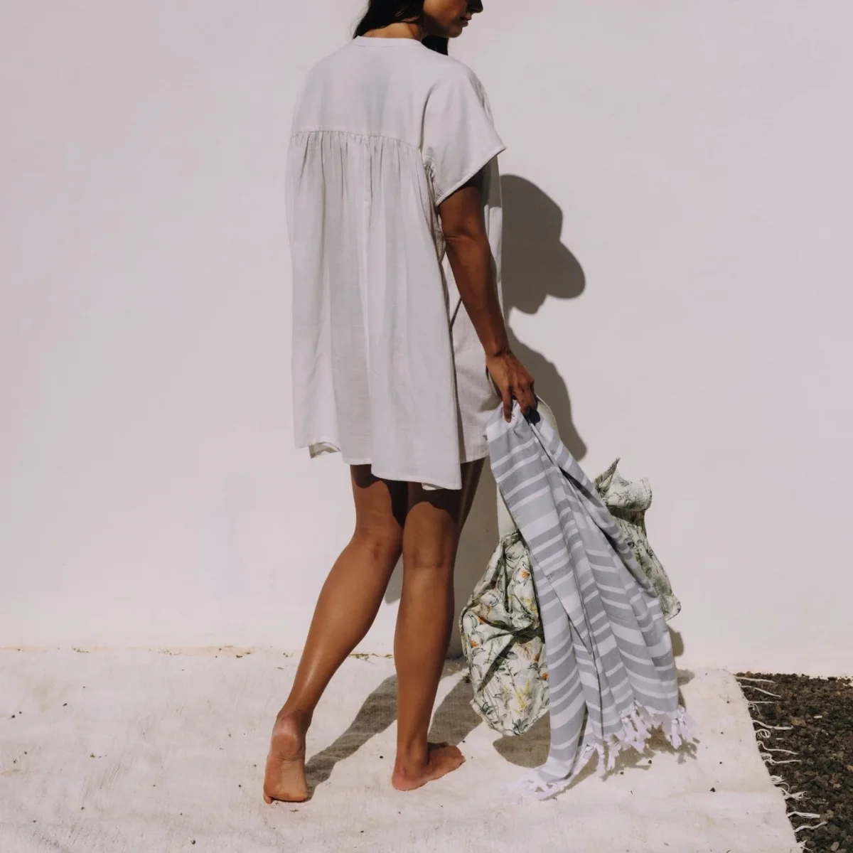 Caftán algodón estilo camisola Sere - Imagen 3