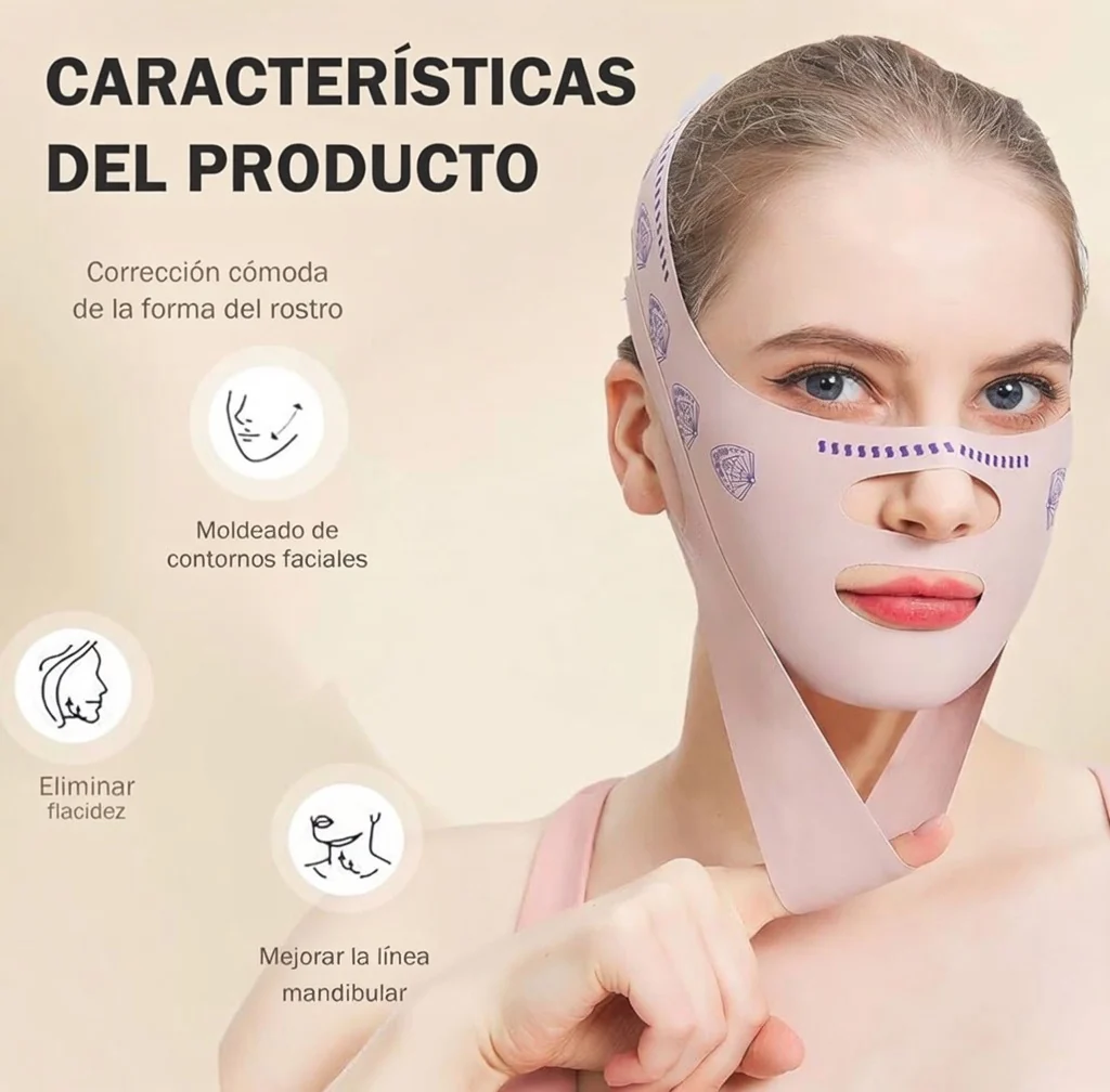 Faja Mascara Banda V line Coreana para Papada - Imagen 6