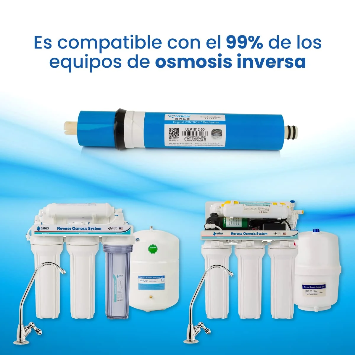 Membrana Ósmosis Inversa HIDRO WATER 50 GPD - Imagen 7