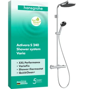Columna de Ducha Termostático Hansgrohe Activera S 240 EcoSmart+ 28083000 Cromo