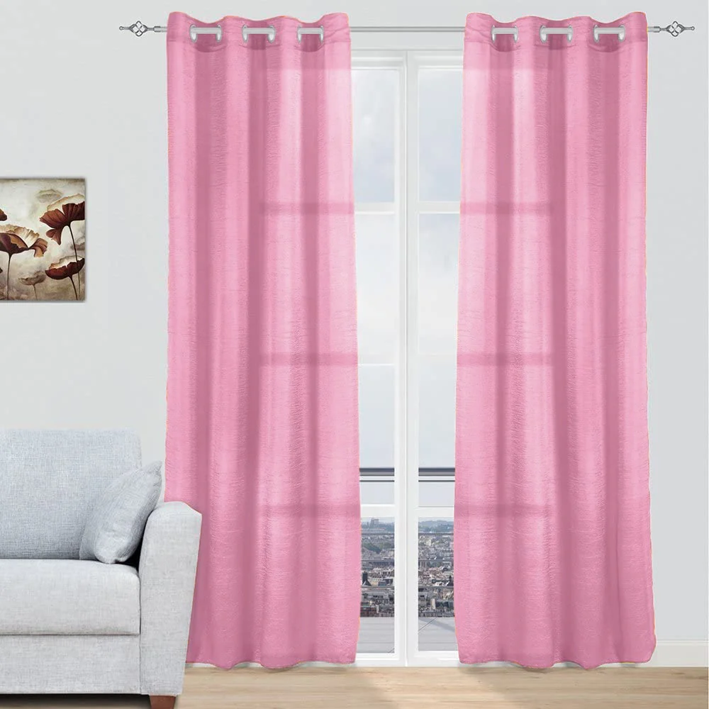 Cortinas modernas translucidas - Rosa