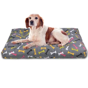 Cama de Mascota, Colchón o Colchoneta Reversible Estampada- Huesos