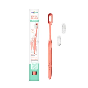 Cepillo de dientes de cerdas medias naranja