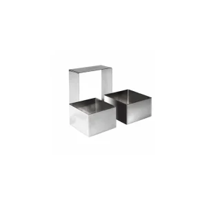Aro de Emplatar Cuadrado 6x6 cm Acero Inox