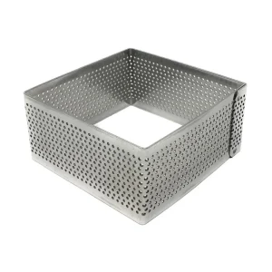Aro cuadrado perforado 7 x 3.5 Cms