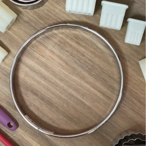 Aro para Tartas 20 cm Acero Inoxidable - Altura 2 cm con Borde Vuelto Lacor