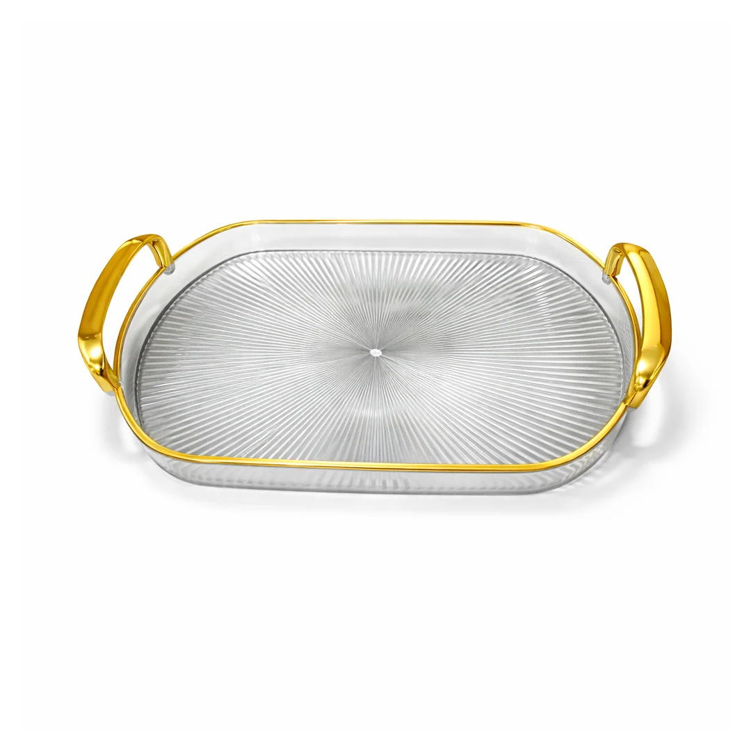 Bandeja Decorativa con Asas Doradas - Imagen 6