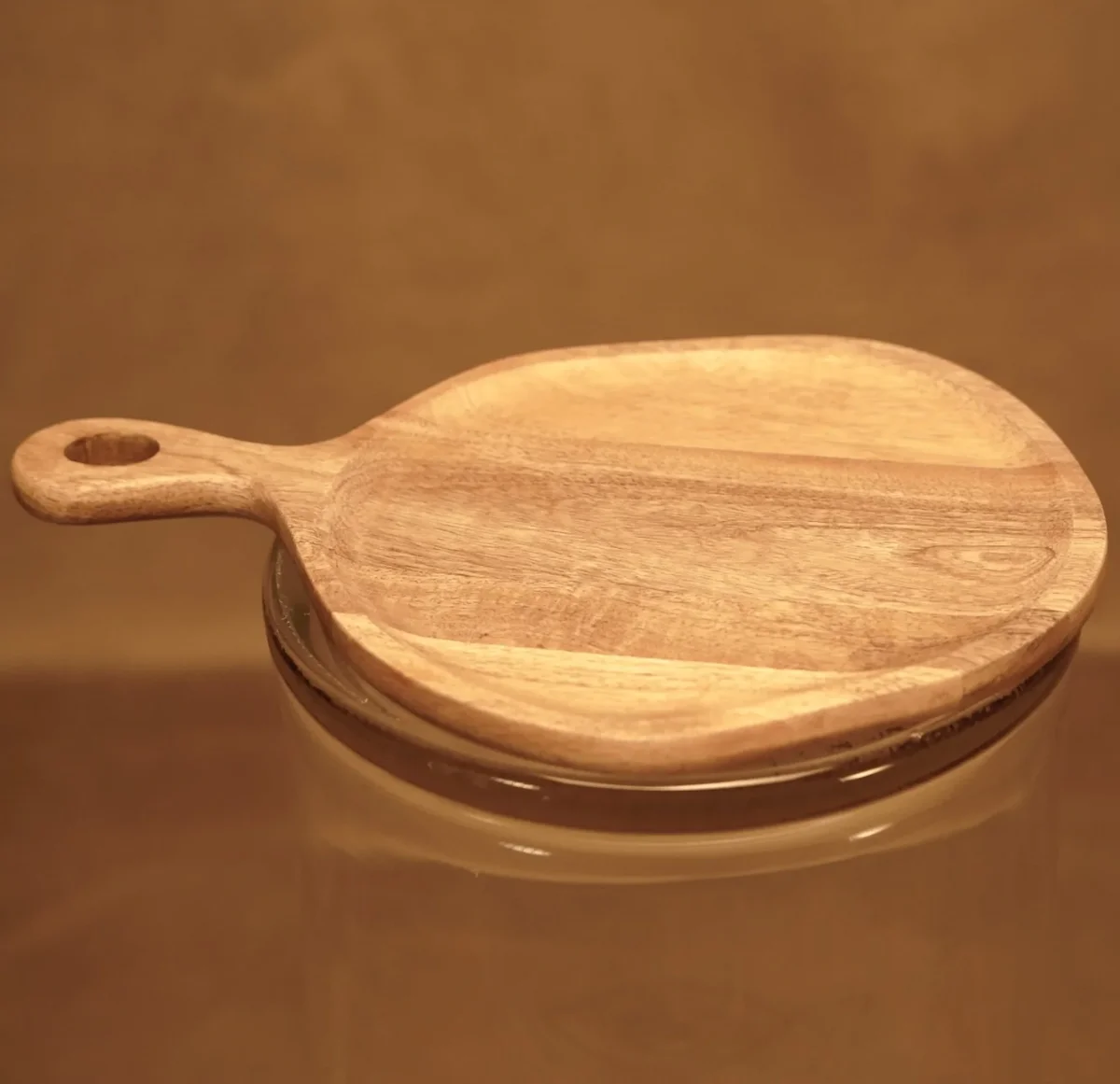 Bandeja de madera de acacia de uso alimenticio