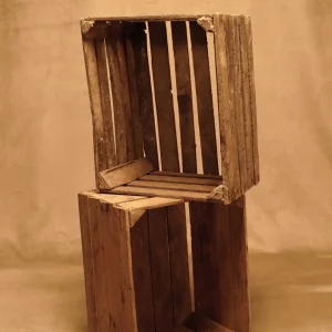Cajas de Mercado de Manzanas Antiguo