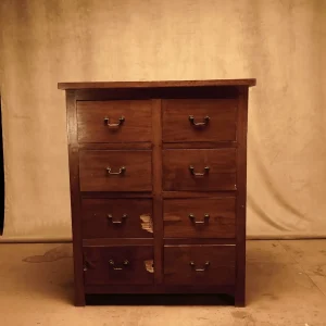 Cajonera de madera de teca estilo clásico