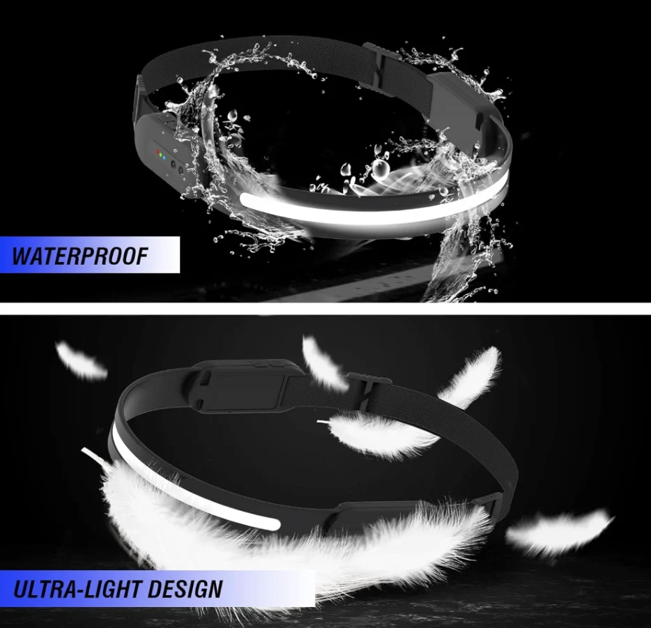 Linterna cabeza frontal LED Bluetooth, recargable - Imagen 6