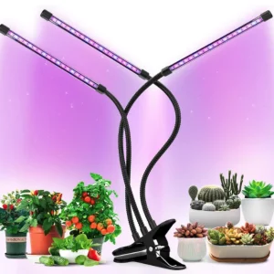 Luces de cultivo LED para plantas de interior, lámparas de encendido y apagado automático