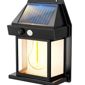 Luz Farol Led solar para de exterior con sensor de movimiento, 3 modos de iluminación IP65 impermeables.