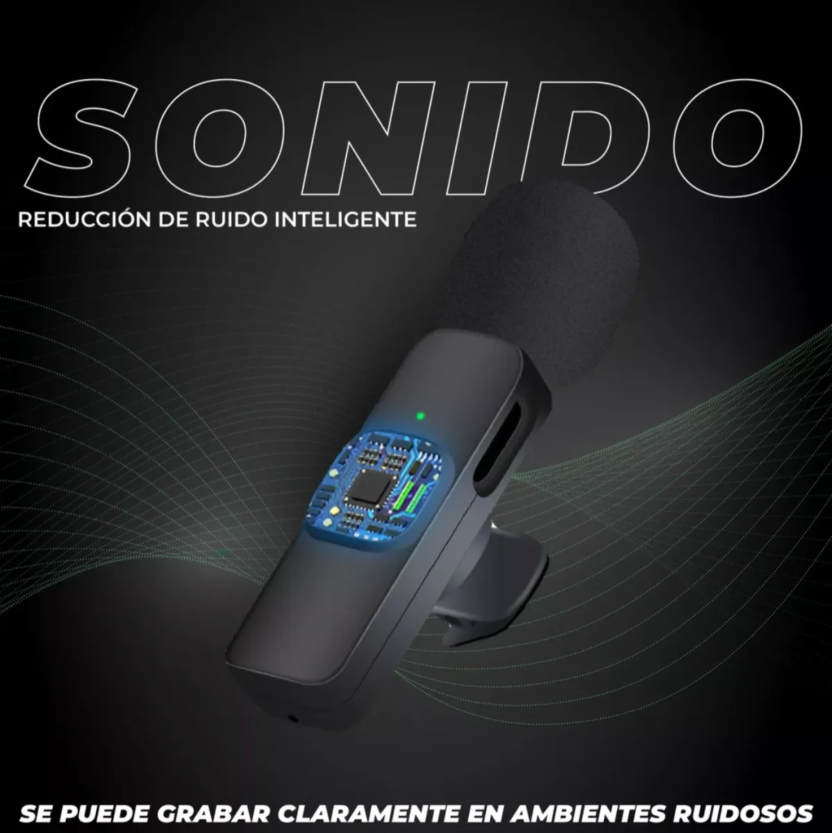 Micrófono Doble Inalámbrico Solapero Para Celular Usb-c Lightning - Imagen 6