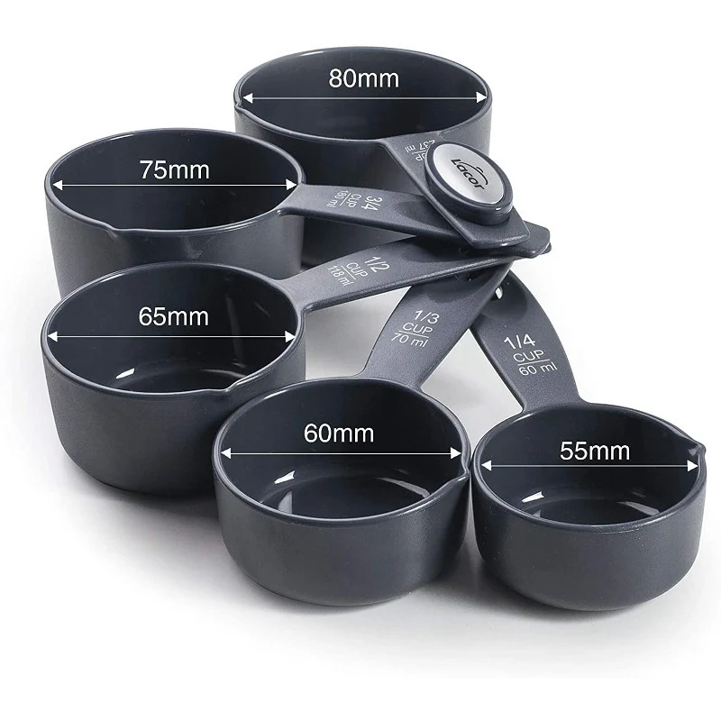 Juego de 5 cazos medidores Grey - Imagen 4