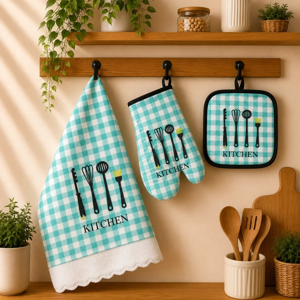 Set de cocina cuadros 3 piezas - Imagen 4