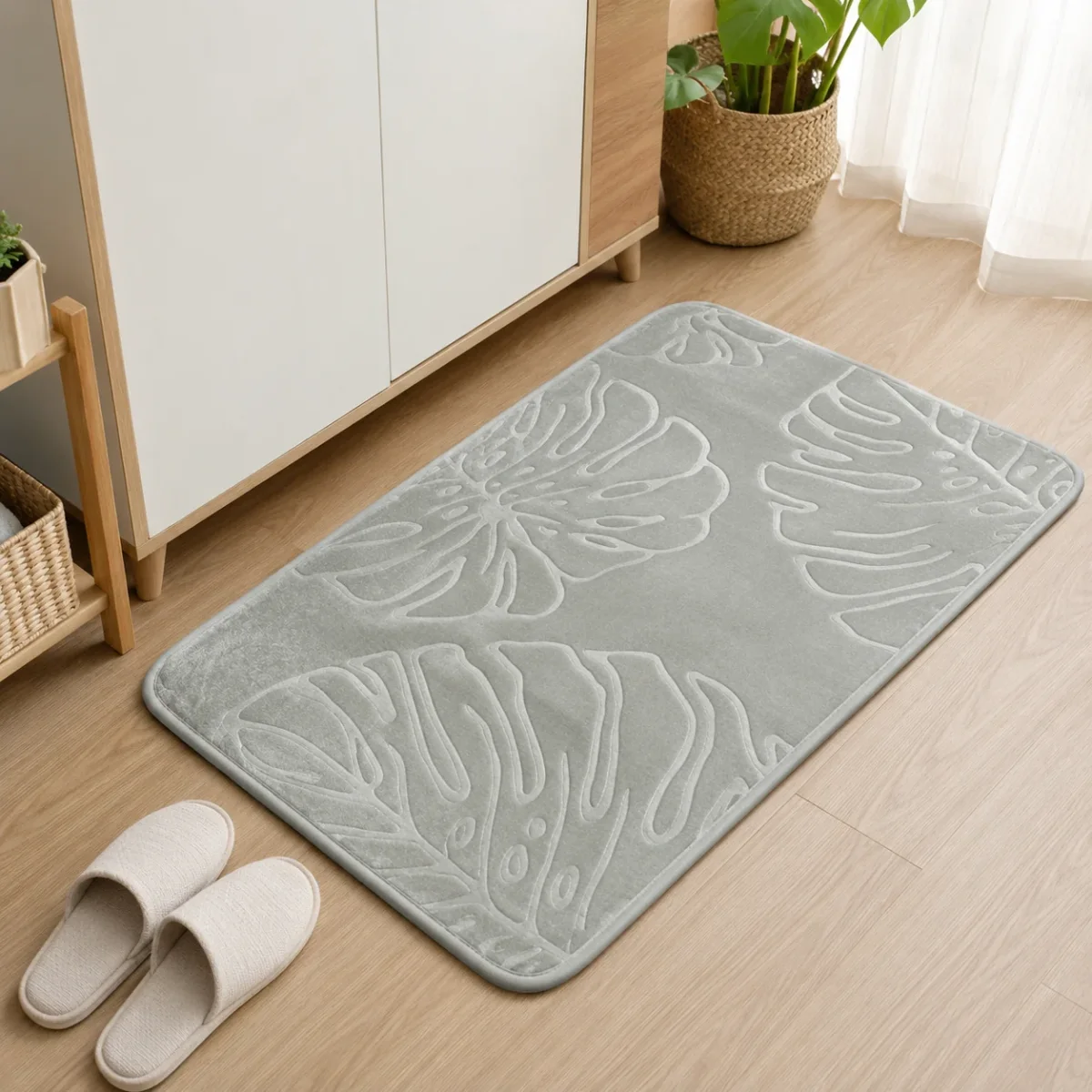 Alfombra Absorbente con Diseño de Hojas - Imagen 9