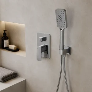 CONJUNTO TELEDUCHA MULTIFUNCION  ALLURE CON SOPORTE A PARED