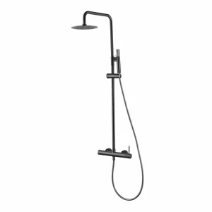 Barra de Ducha Monomando IMEX Monza BDM039 Black Gun Metal