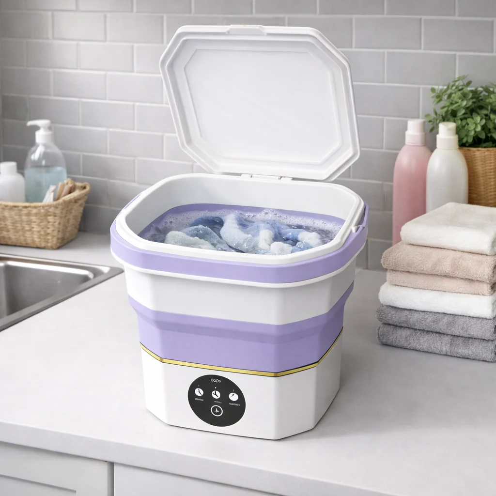 Lavadora Portátil Compacta con Diseño Plegable - Imagen 5