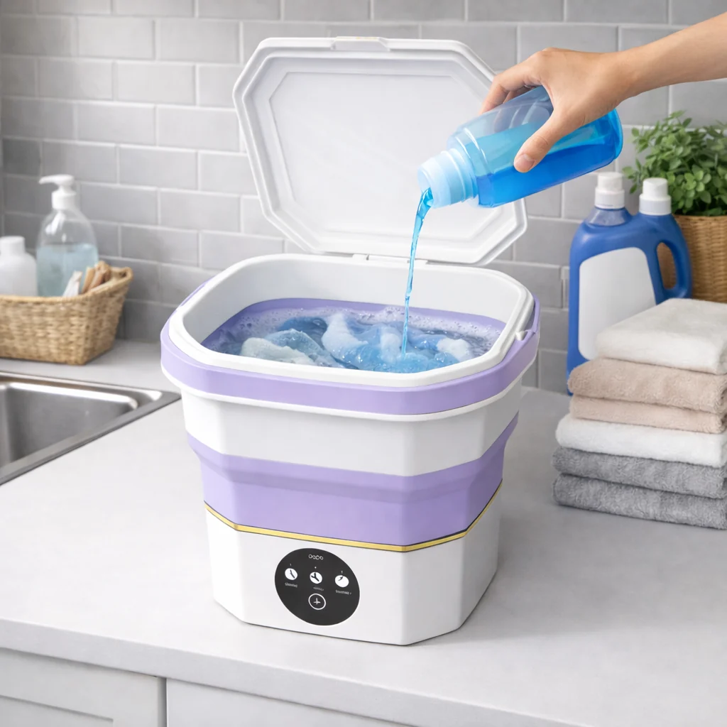 Lavadora Portátil Compacta con Diseño Plegable - Imagen 6