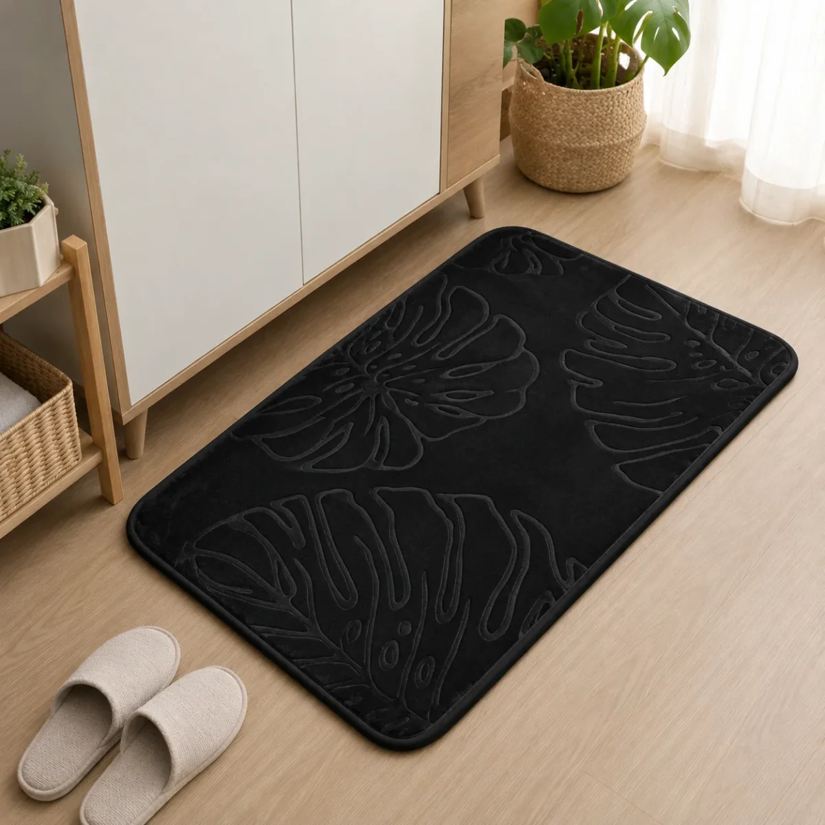 Alfombra Absorbente con Diseño de Hojas - Imagen 5