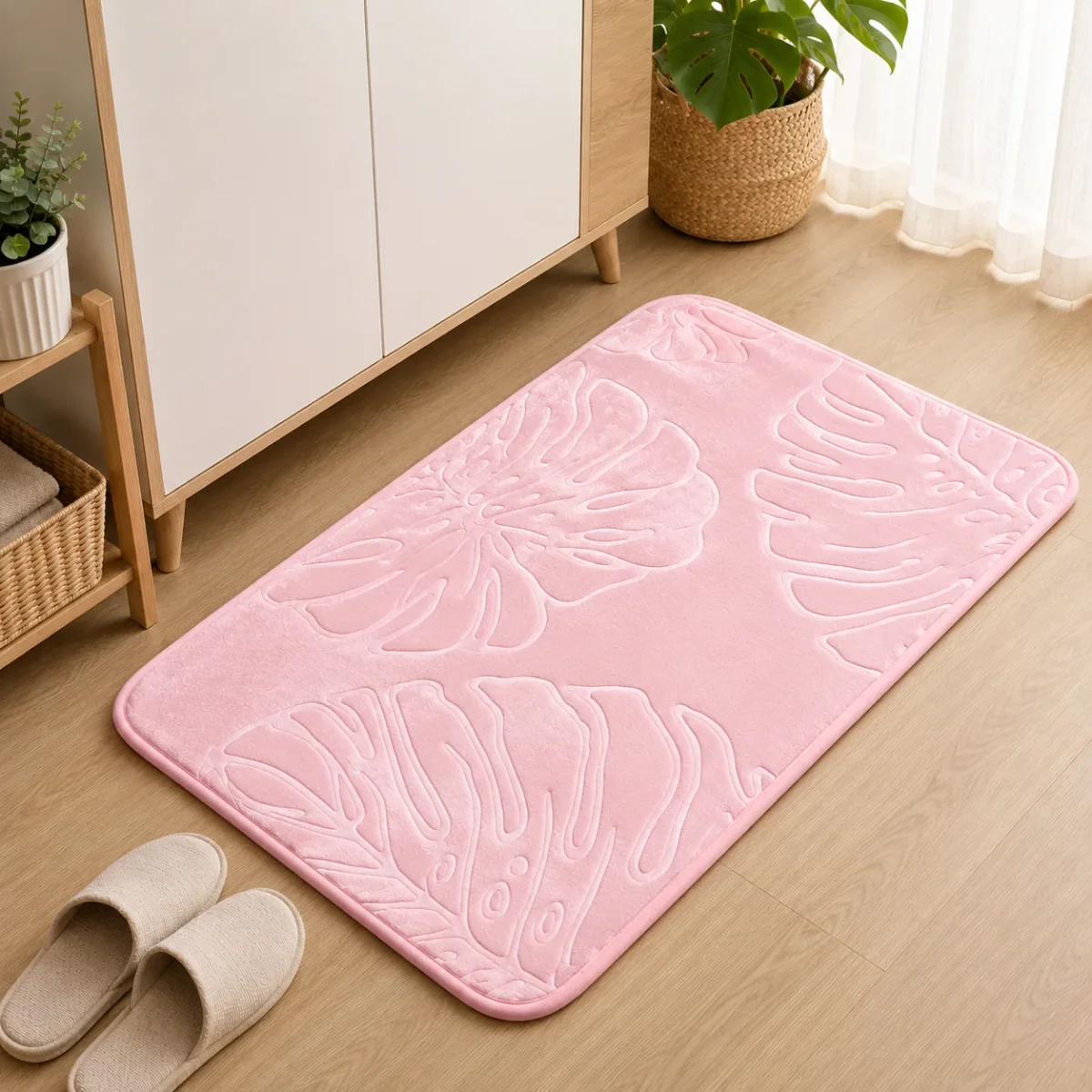 Alfombra Absorbente con Diseño de Hojas - Imagen 6