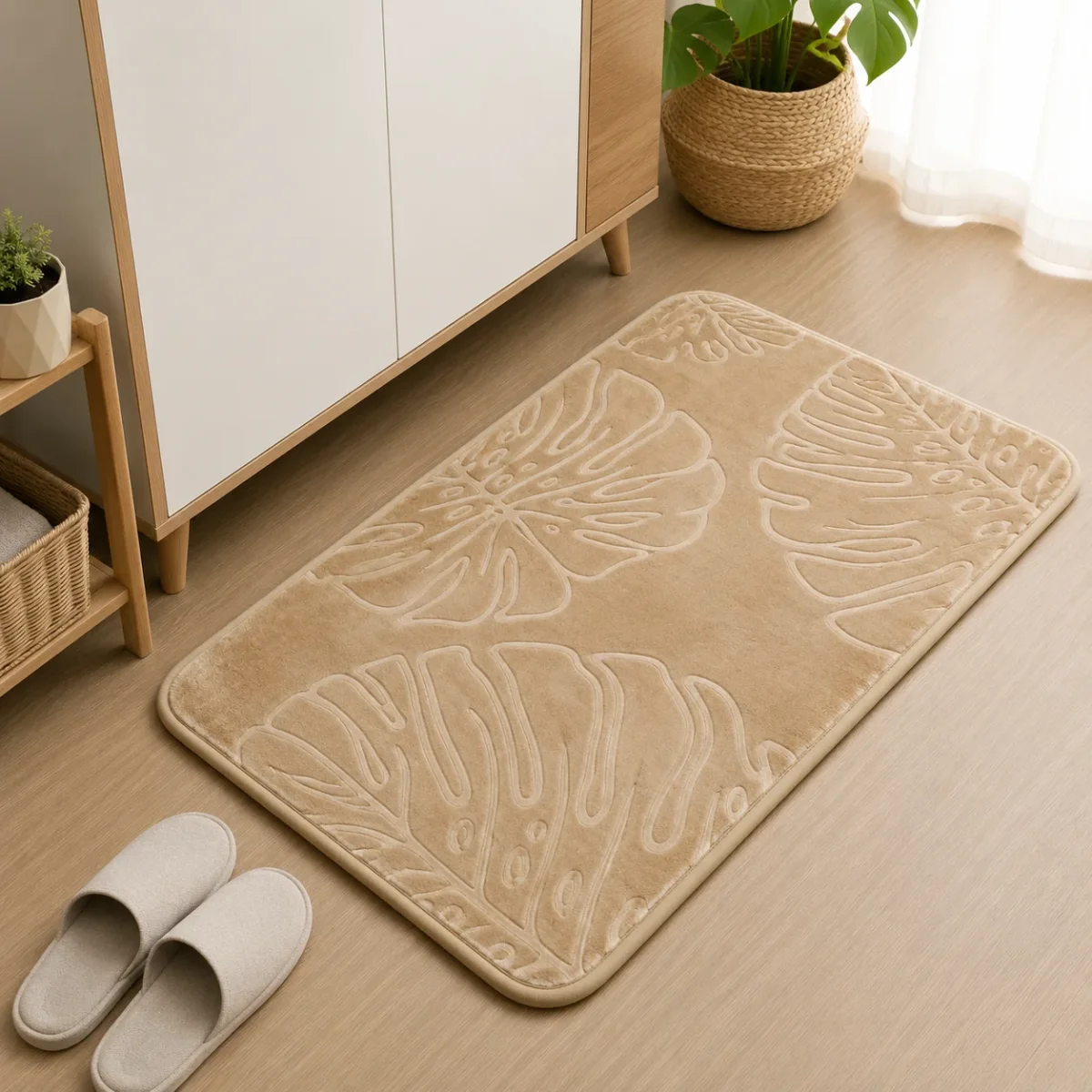 Alfombra Absorbente con Diseño de Hojas - Imagen 8