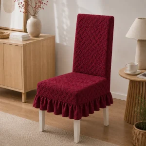Funda Elástica para Silla con Falda Decorativa